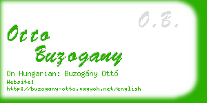 otto buzogany business card